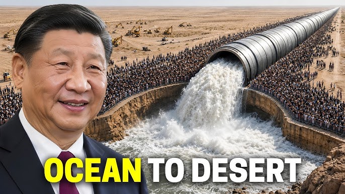 How China Pumped Billion Litres Of Ocean Water Into A Desert
