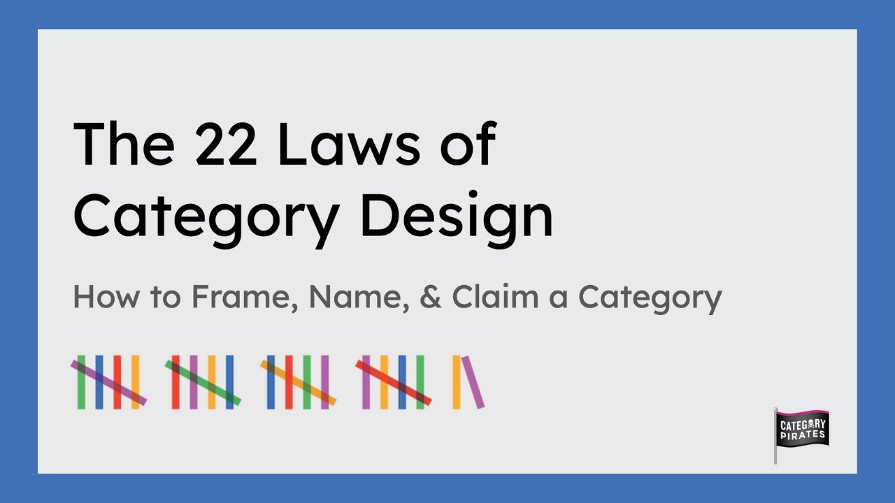 Live Category Design Workshop: How to Frame, Name, and Claim a Category
